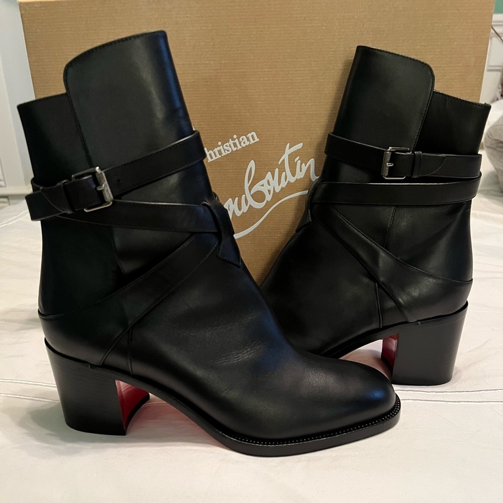Karistrap 70 Louboutin Boots (Authentic)